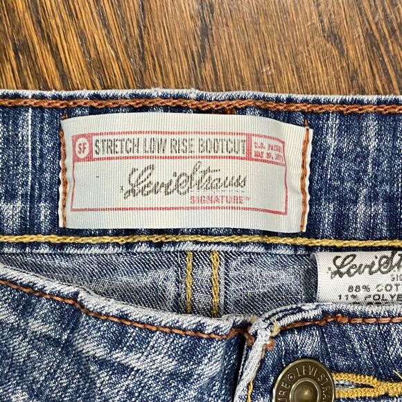 Levi's Signature Jeans Size Misses 14 Short - Stretch Low Rise Boot Cut - Picture 5 of 11